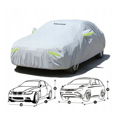 Pokrowiec na samochód samochodowy plandeka na auto uv duży odblaskowy wodoodporny 490cm xl