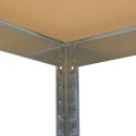 Regał metalowy magazynowy garażowy srebrny 4 półki 1200kg 180x160x60