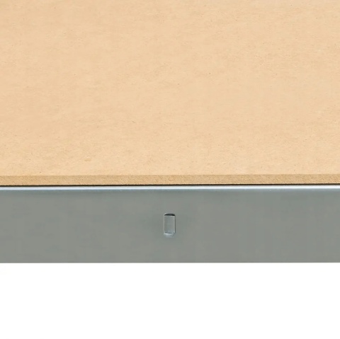Regał metalowy magazynowy garażowy srebrny 4 półki 1200kg 180x160x60