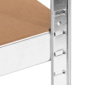 Regał metalowy magazynowy garażowy srebrny 5 półek 1000kg 205x120x40