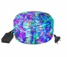 Wąż świetlny zewnętrzny led lampki multikolor ip44 10m