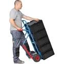 Wózek transportowy magazynowy stalowy młynarka podwójna platforma 300kg