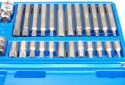 ZESTAW BITÓW KLUCZY IMBUS SPLINE TORX 40 el BITY WALIZKA+ADAPTERY 1/2, 3/8