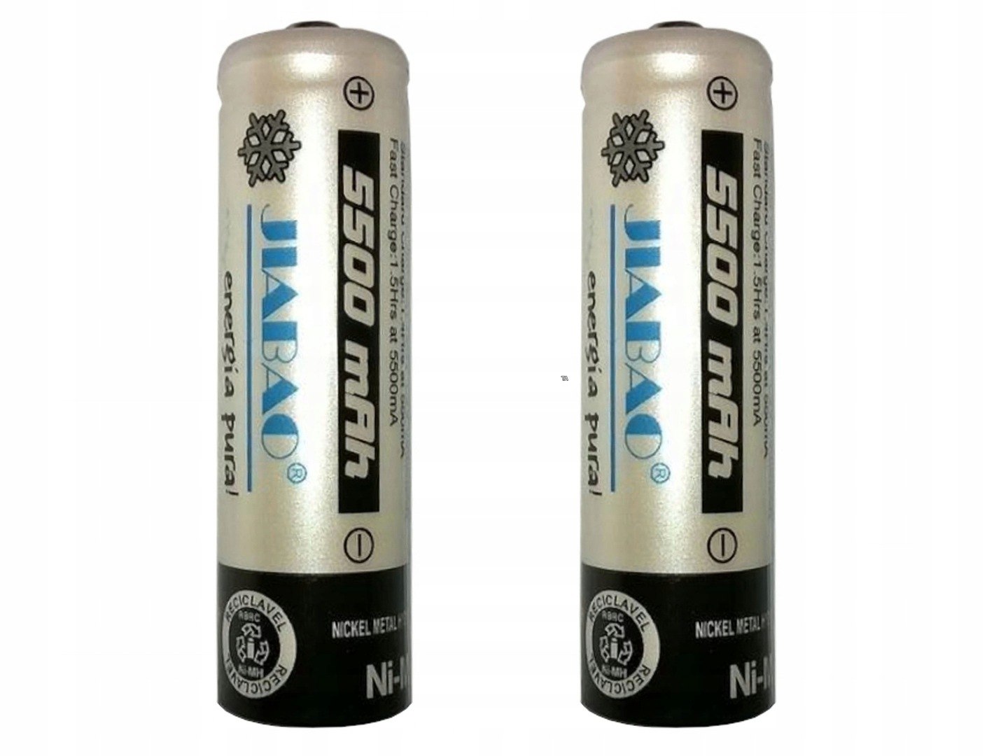 2 X AKUMULATOREK BATERIA AA R6 5500 mAh BATERIE Marka Jiabao