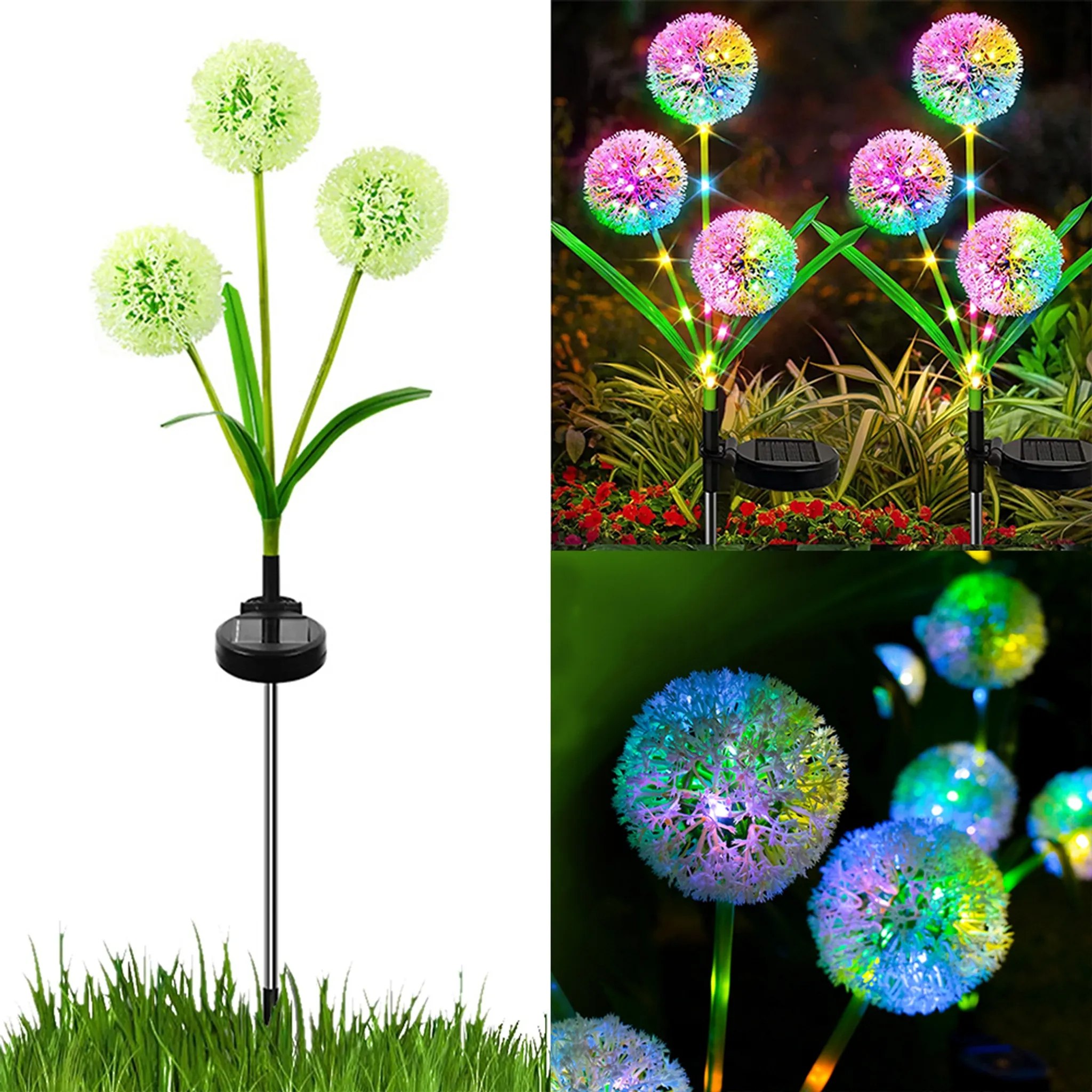 2x LAMPA DEKORACYJNA SOLARNA LED KWIAT OGRODOWA WBIJANA LAMPKI SOLARNE EAN (GTIN) 5907457717480
