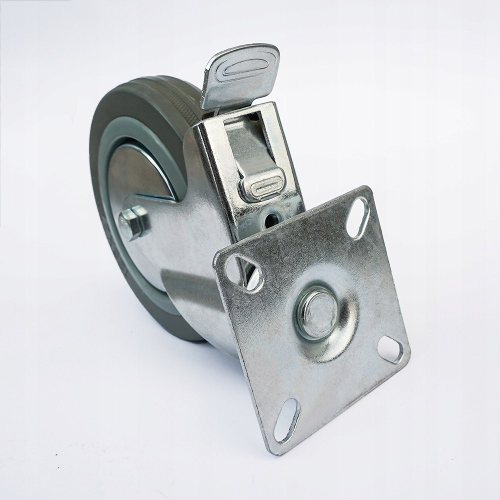 Koło skrętne z hamulcem Zestawykolowe 75 mm 50 kg szare Kod producenta 3054-75