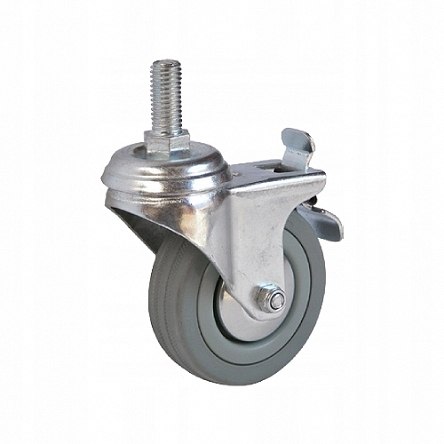 Koło skrętne z hamulcem Zestawykolowe 50 mm 25 kg szare Kod producenta 3064-50