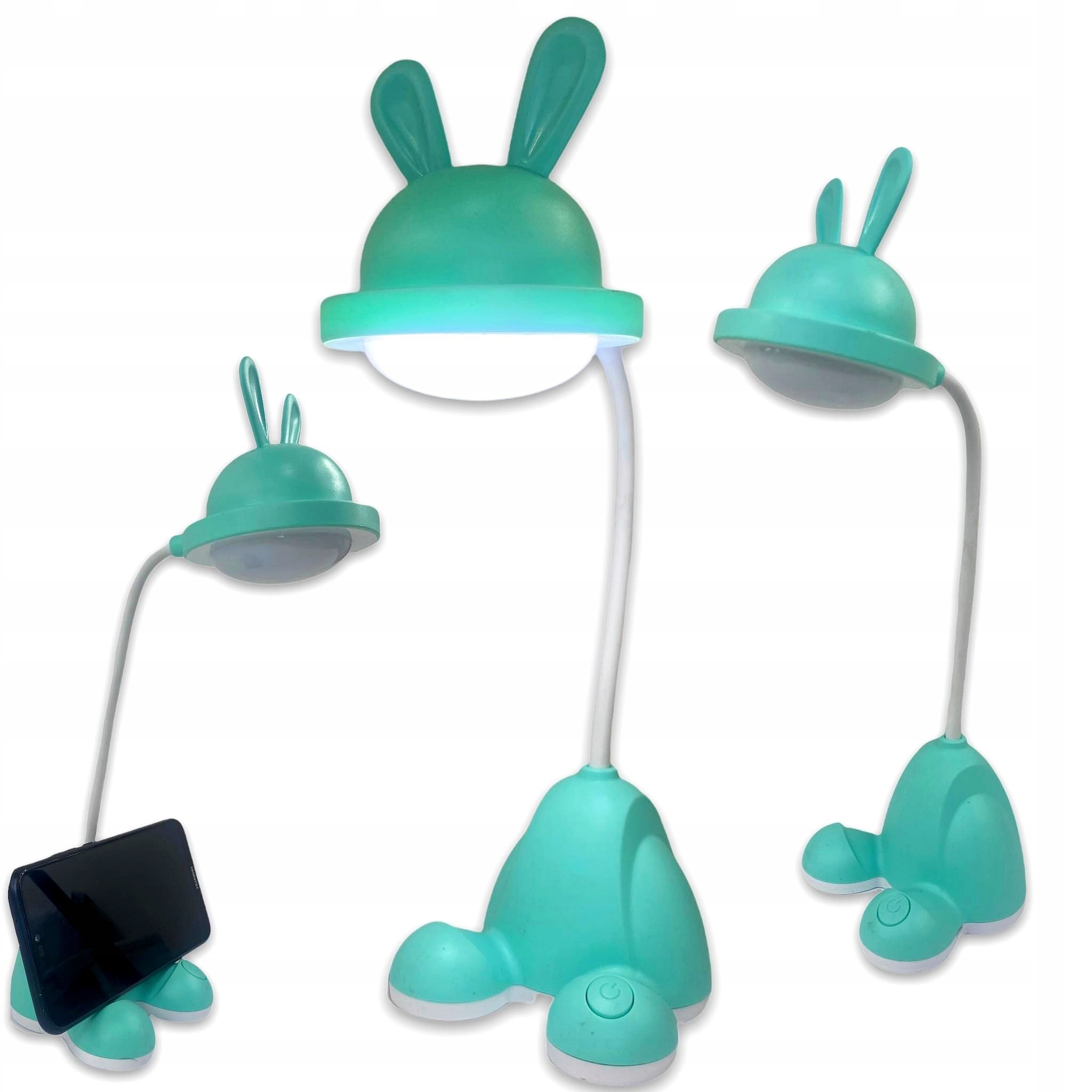 LAMPKA NA BIURKO DZIECIĘCA KRÓLIK USB DLA DZIECI Zasilanie sieciowe