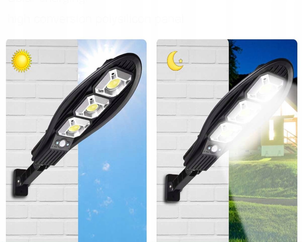 MOCNA LAMPA SOLARNA LATARNIA LED 180W + PILOT UCHW Moc lampy 180 W
