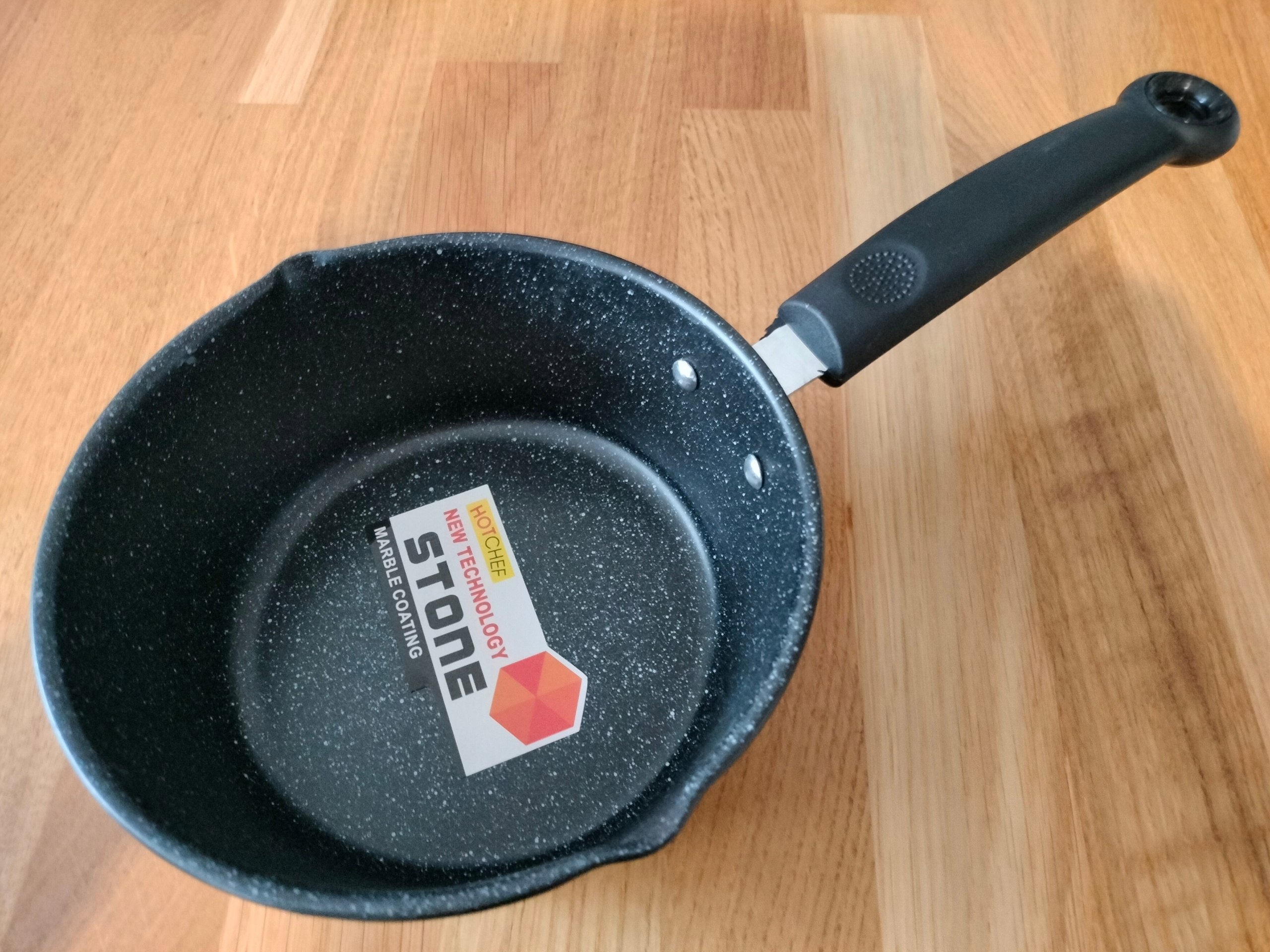 RONDELEK rondel ceramiczny GRANITOWY mały z dziubkiem 1,2 l. stal porządna Linia 123