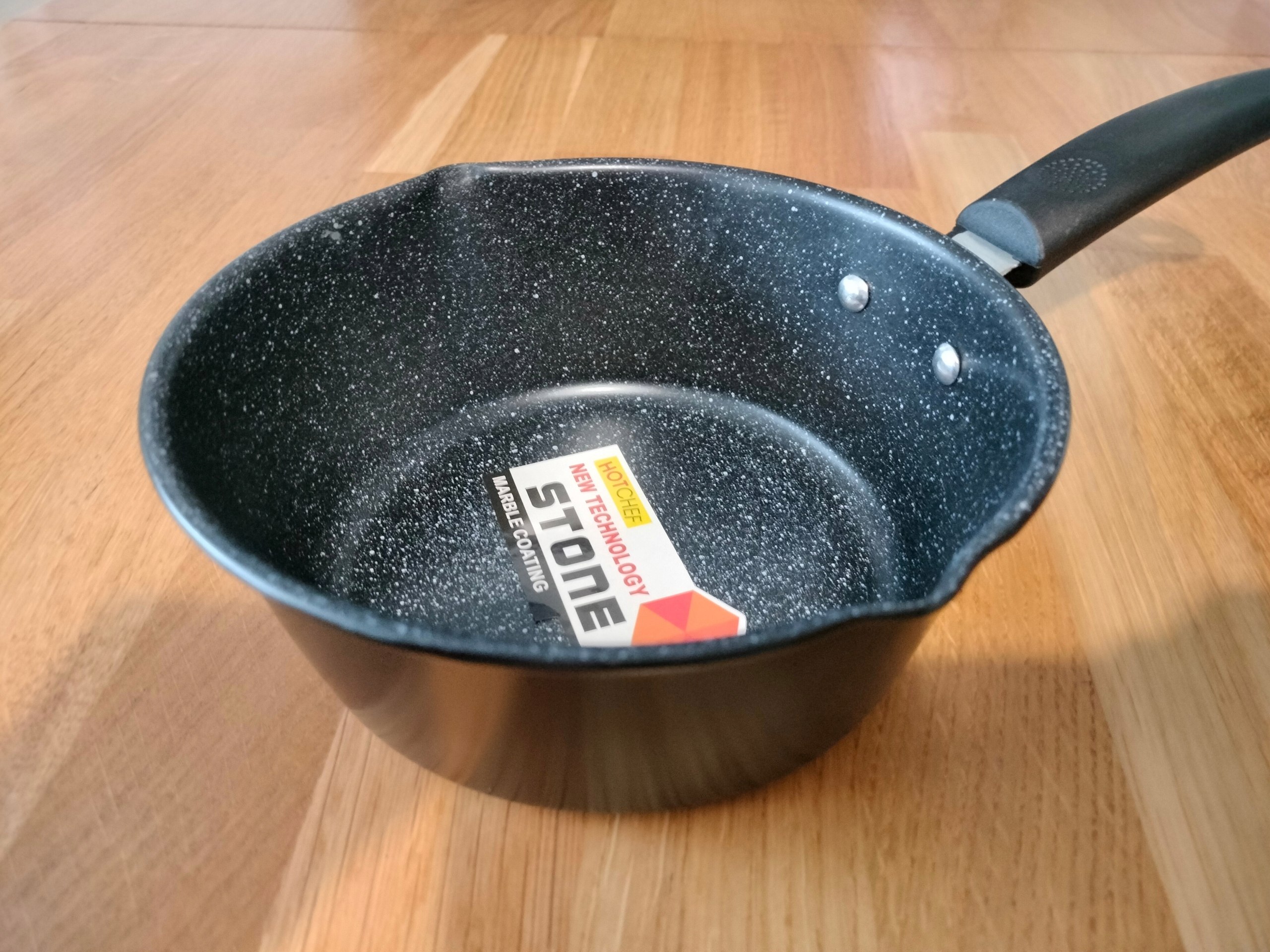 RONDELEK rondel ceramiczny GRANITOWY mały z dziubkiem 1,2 l. stal porządna Pojemność 1.2 l