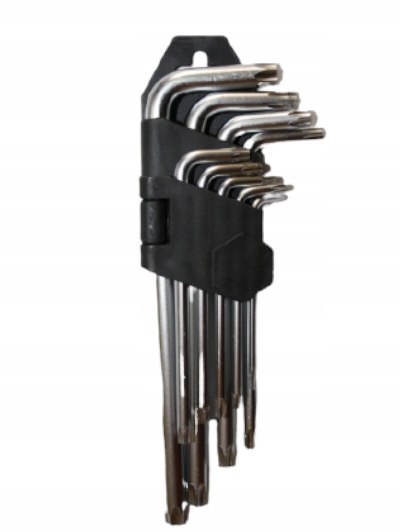Klucze imbusowe Torx imbusy 1,5 do 10 mm 9szt Marka Extra German Style